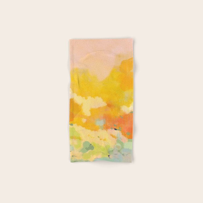 abstract spring sun Bath Towel Gallery Image 1