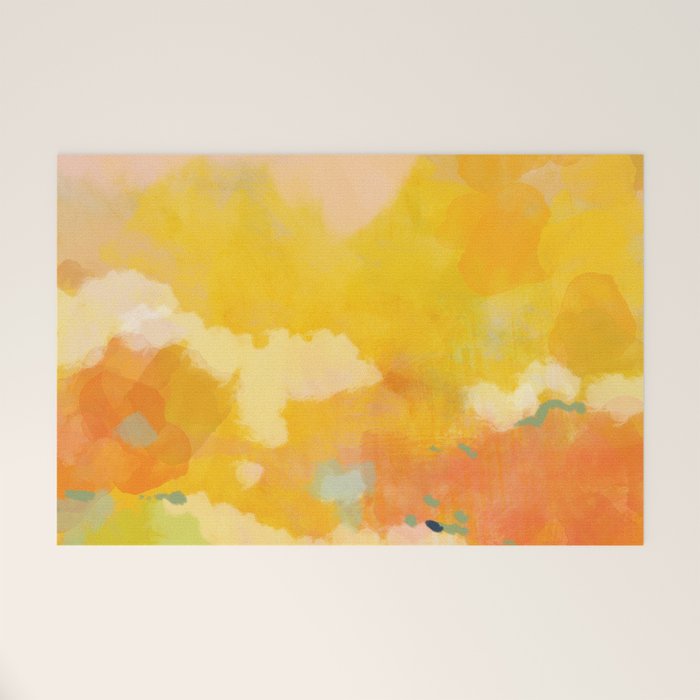 abstract spring sun Welcome Mat Gallery Image 1