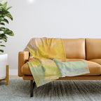 abstract spring sun Throw Blanket Gallery Image 1