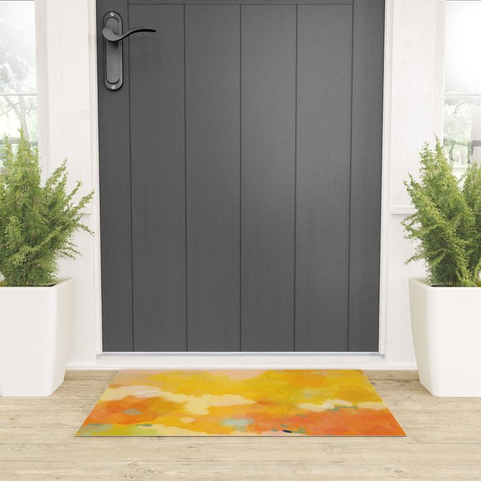 abstract spring sun Welcome Mat Gallery Image 3