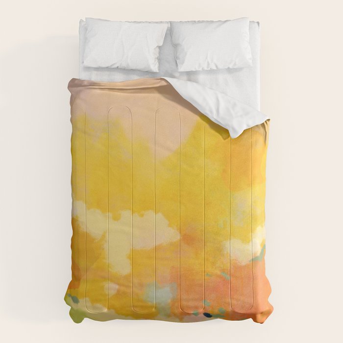 abstract spring sun Comforter Gallery Image 1