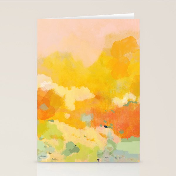 abstract spring sun Stationery Card Gallery Image 1
