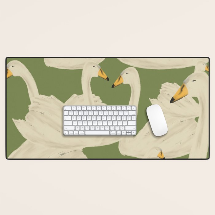 Flight of Swans Desk Mat Gallery Image 1