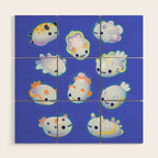 White sea slug Wood Wall Art Gallery Image 1