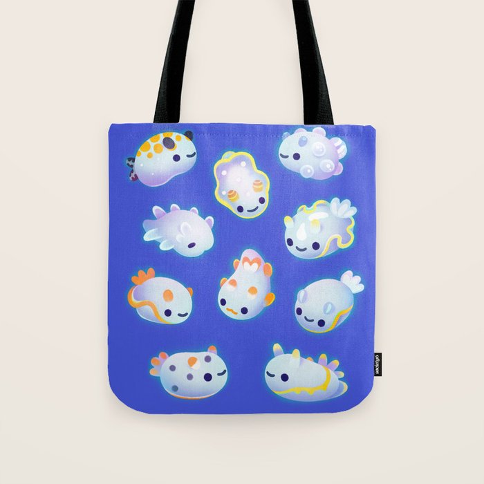 White sea slug Tote Bag Gallery Image 1