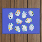 White sea slug Outdoor Rug Gallery Image 1