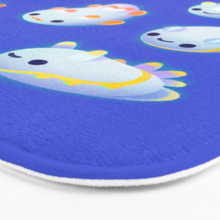 White sea slug Bath Mat Gallery Image 3