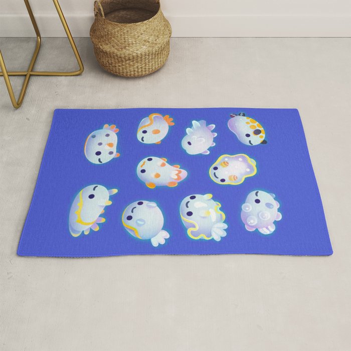 White sea slug Rug Gallery Image 1