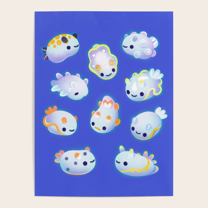 White sea slug Poster Gallery Image 4