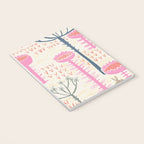 Block print scandinavian meadow Notebook Gallery Image 3