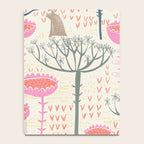 Block print scandinavian meadow Notebook Gallery Image 4