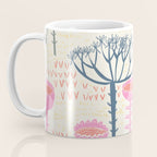 Block print scandinavian meadow Coffee Mug Gallery Image 3