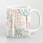 Block print scandinavian meadow Coffee Mug Gallery Image 1