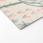 Block print scandinavian meadow Welcome Mat Gallery Image 2