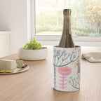 Block print scandinavian meadow Wine Chiller Gallery Image 4