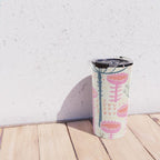 Block print scandinavian meadow Travel Mug Gallery Image 4