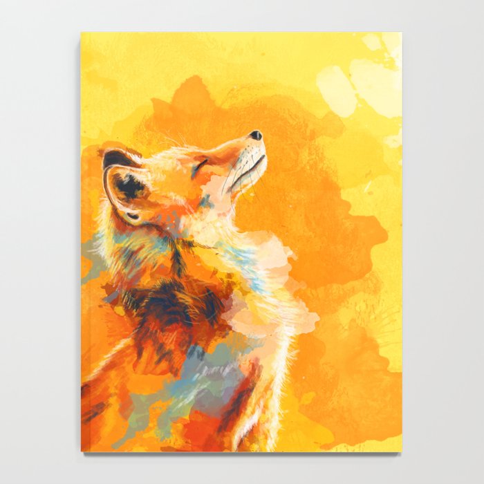 Blissful Light - Fox portrait Notebook Gallery Image 4