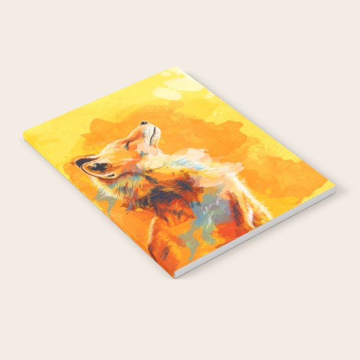 Blissful Light - Fox portrait Notebook Gallery Image 2