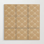 Bows & Ribbons Pattern XLV Neutral Beige Wood Wall Art Gallery Image 1