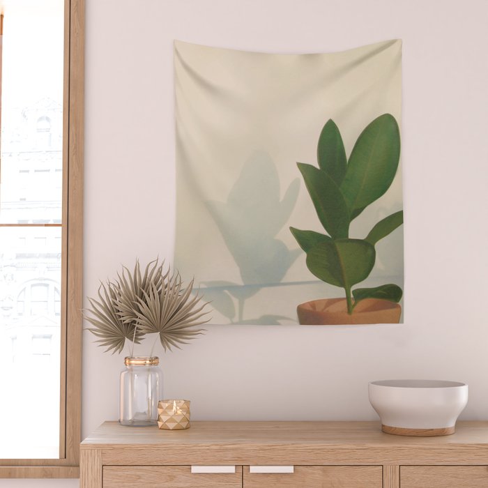 Little Pot Plant Wall Tapestry Gallery Image 2