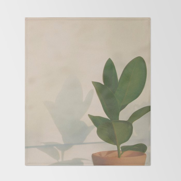 Little Pot Plant Throw Blanket Gallery Image 2