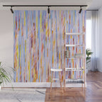 Urban Living | Abstract Geometric Shapes Digital Painting | eclectic Modern Contemporary Boho Chic Wall Mural Gallery Image 1