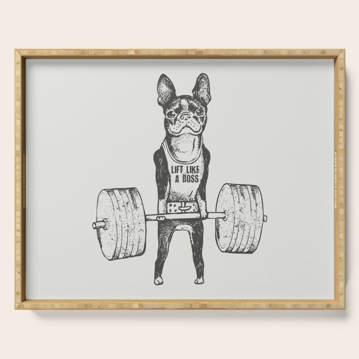 Boston Terrier Lift Serving Tray Gallery Image 1