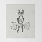 Boston Terrier Lift Throw Blanket Gallery Image 2