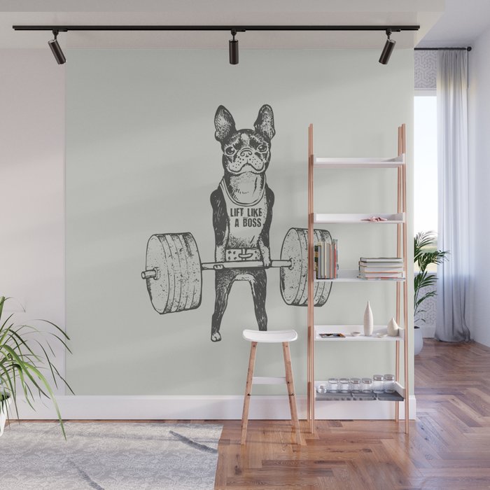 Boston Terrier Lift Wall Mural Gallery Image 1