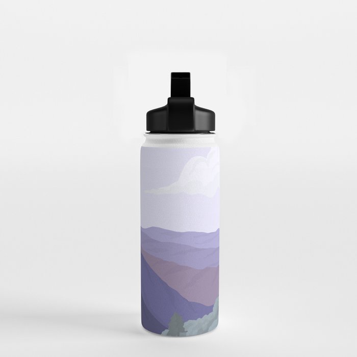 Great Smoky Mountains National Park, National Parks Illustrated, Gatlinburg, Tennessee  Water Bottle Gallery Image 2