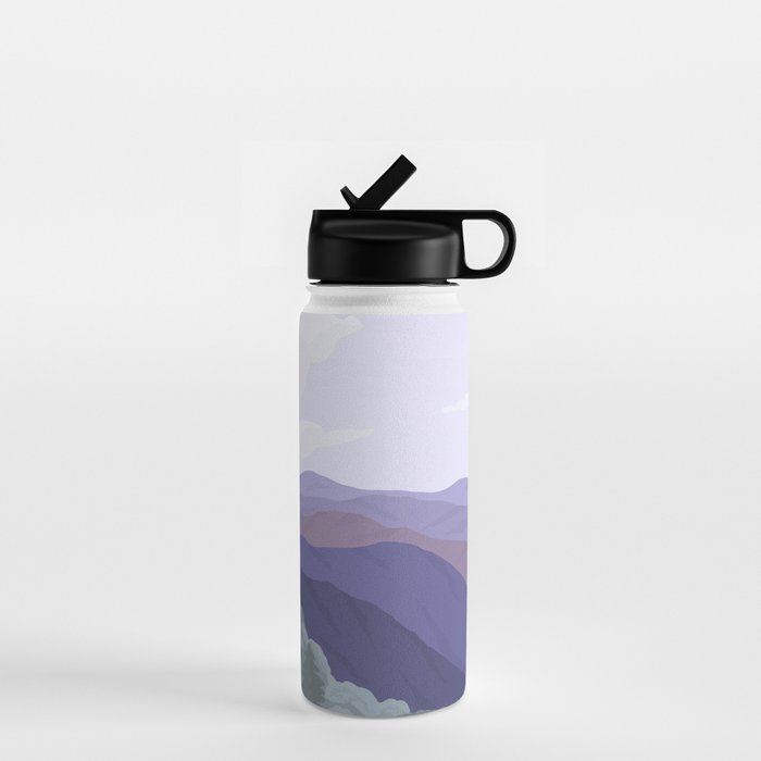 Great Smoky Mountains National Park, National Parks Illustrated, Gatlinburg, Tennessee  Water Bottle Gallery Image 1