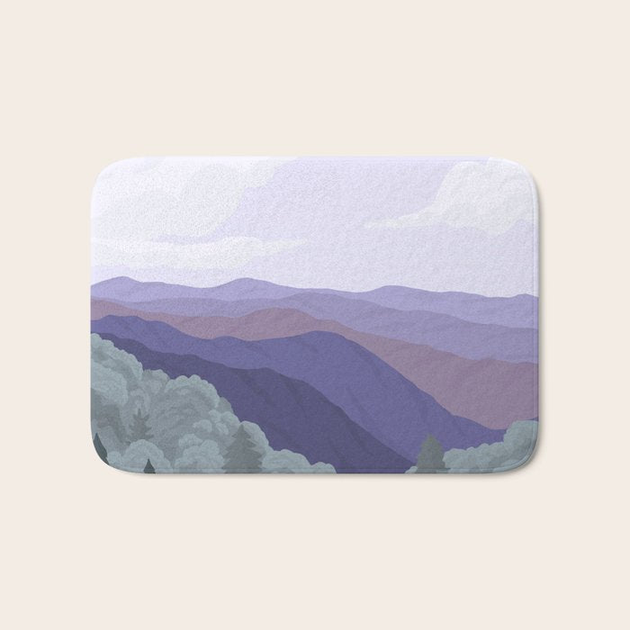 Great Smoky Mountains National Park, National Parks Illustrated, Gatlinburg, Tennessee  Bath Mat Gallery Image 1