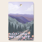 Great Smoky Mountains National Park, National Parks Illustrated, Gatlinburg, Tennessee  Cutting Board Gallery Image 1