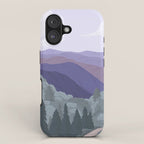 Great Smoky Mountains National Park, National Parks Illustrated, Gatlinburg, Tennessee  iPhone Case Gallery Image 1