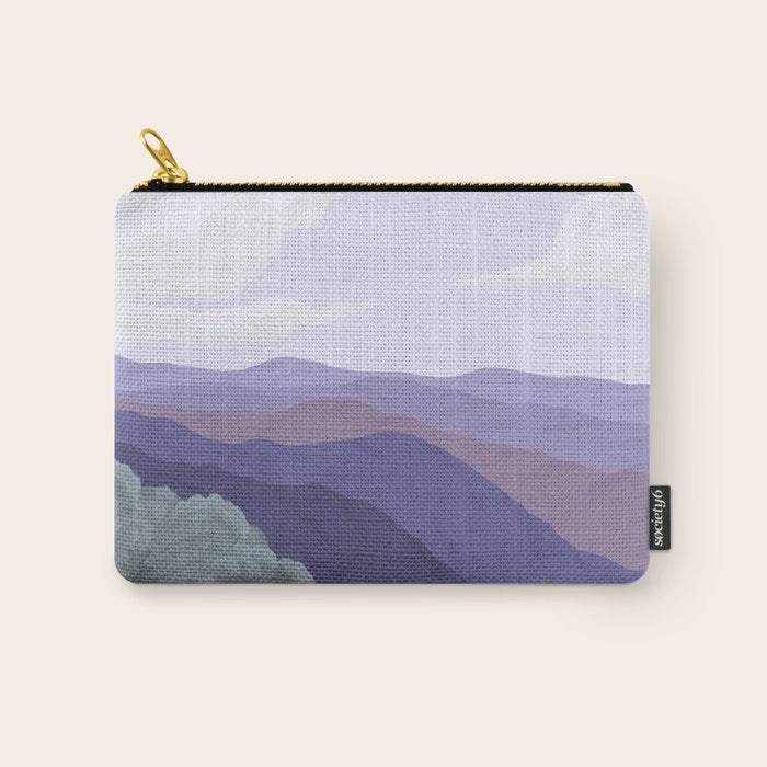 Great Smoky Mountains National Park, National Parks Illustrated, Gatlinburg, Tennessee  Carry All Pouch Gallery Image 1