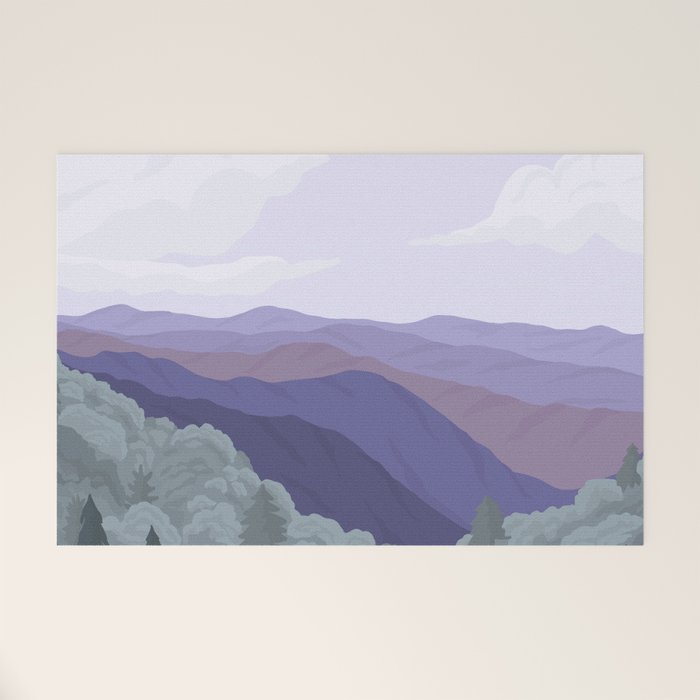 Great Smoky Mountains National Park, National Parks Illustrated, Gatlinburg, Tennessee  Welcome Mat Gallery Image 1