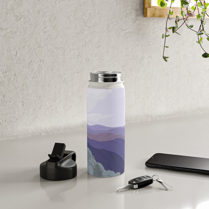 Great Smoky Mountains National Park, National Parks Illustrated, Gatlinburg, Tennessee  Water Bottle Gallery Image 4