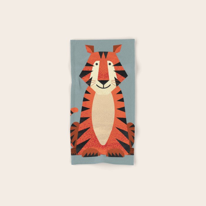 Whimsy Tiger Bath Towel Gallery Image 1
