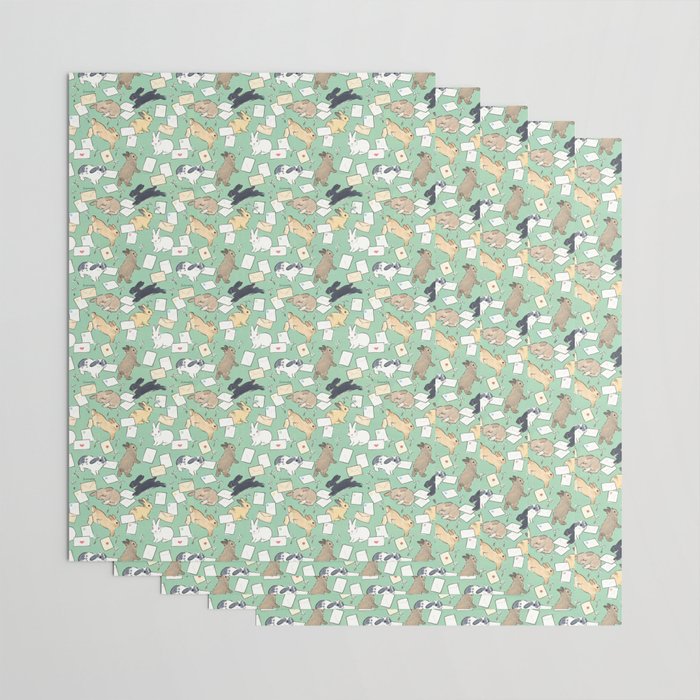 Letters and bunnies Wrapping Paper Gallery Image 3