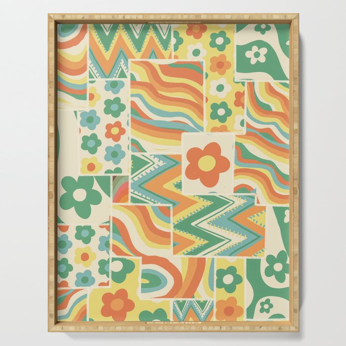 Patchwork #3 Serving Tray Gallery Image 1
