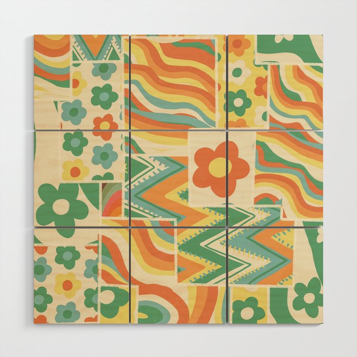 Patchwork #3 Wood Wall Art Gallery Image 1