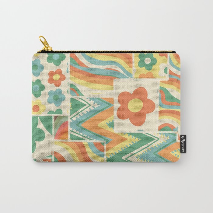 Patchwork #3 Carry All Pouch Gallery Image 1