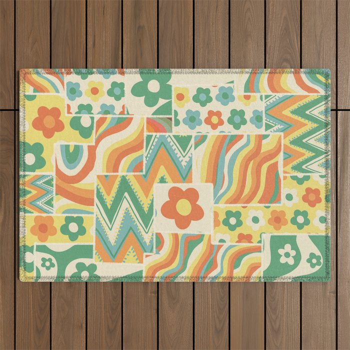 Patchwork #3 Outdoor Rug Gallery Image 1