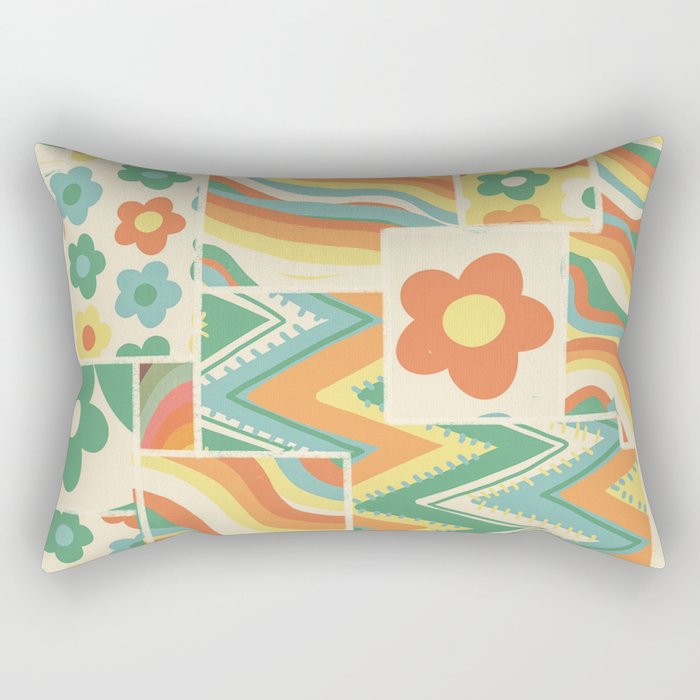 Patchwork #3 Rectangular Pillow Gallery Image 1