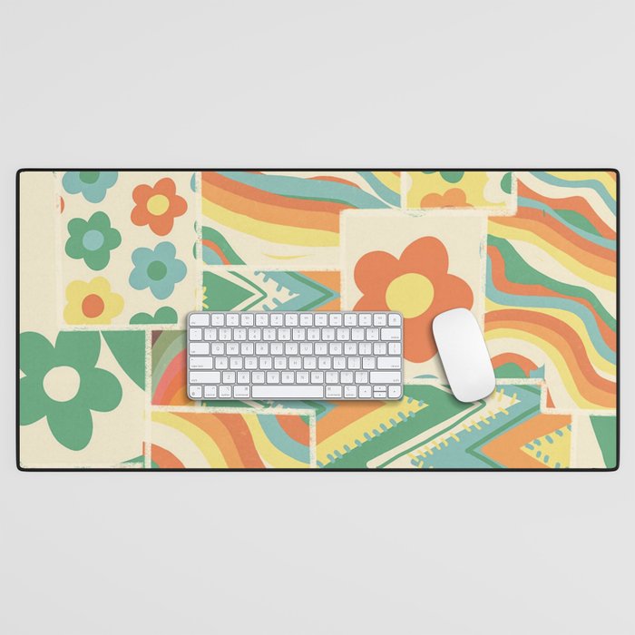 Patchwork #3 Desk Mat Gallery Image 1