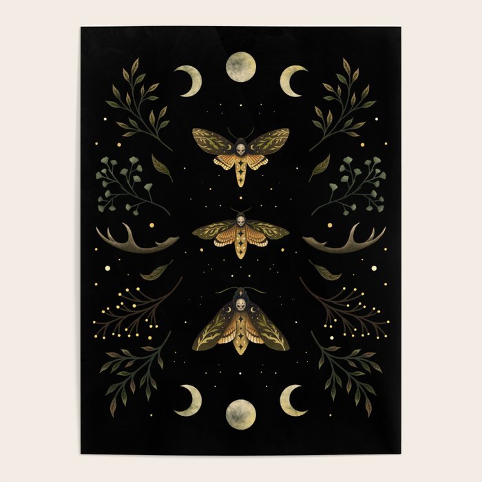 Death Head Moths Night Poster Gallery Image 4