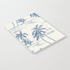 Blue Beach Pattern Notebook Gallery Image 2