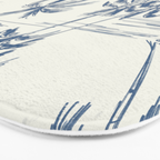 Blue Beach Pattern Bath Mat Gallery Image 3