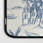 Blue Beach Pattern Laptop Sleeve Gallery Image 3