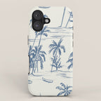 Blue Beach Pattern iPhone Case Gallery Image 1